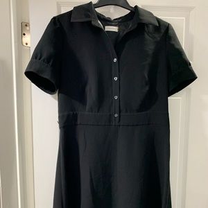 Sz 14 short sleeve black Calvin Klein dress